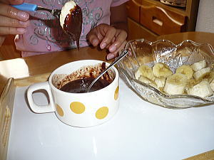 バナナとチョコの相性バツグン♪