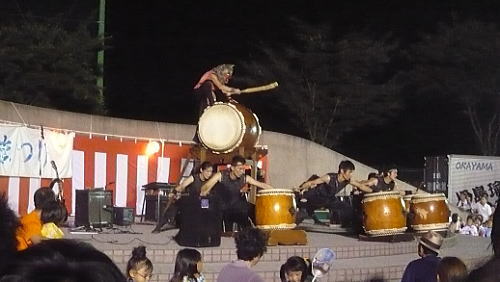太鼓の演奏・・・