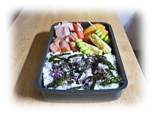 今年初めの息子の弁当作り！