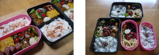 パパ、兄ちゃん、あいちゃんのお弁当♪