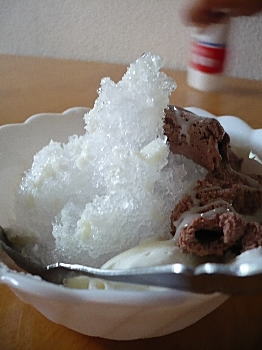 アイスも乗せるの？