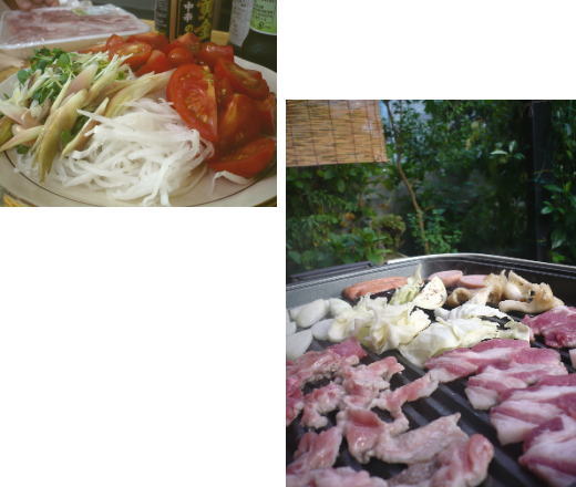外で鉄板焼き・・・? 外で鉄板焼き・・・?