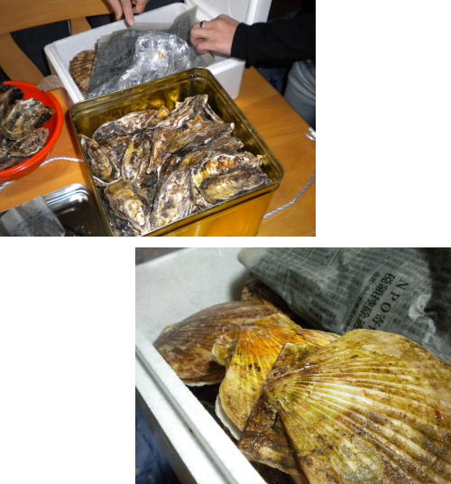 帆立＆牡蠣♪