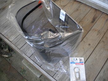 新品の前カゴ