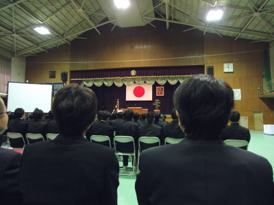 卒業式・・・