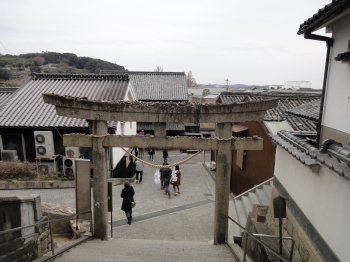 阿智神社の大鳥居!